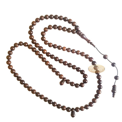 Antique Natural Color 8 mm Turkish Kokka - Kuka Seed Prayer Beads - Rosary - Misbaha
