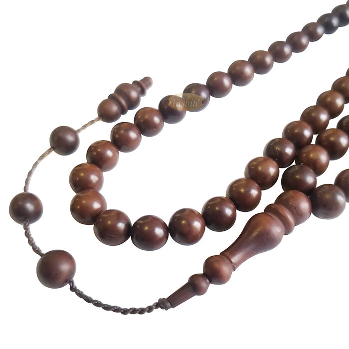 Antique Natural Color 8 mm Turkish Kokka - Kuka Seed Prayer Beads - Rosary - Misbaha