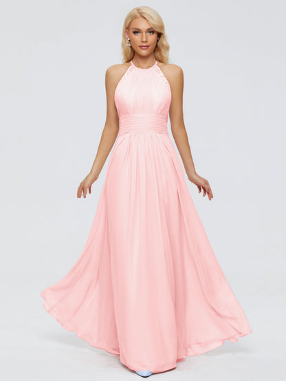 Arya Halter Chiffon Bridesmaid Dresses
