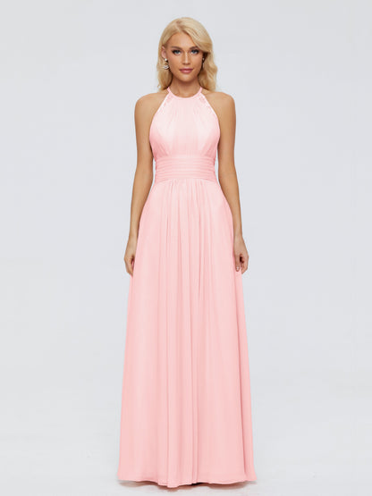 Arya Halter Chiffon Bridesmaid Dresses