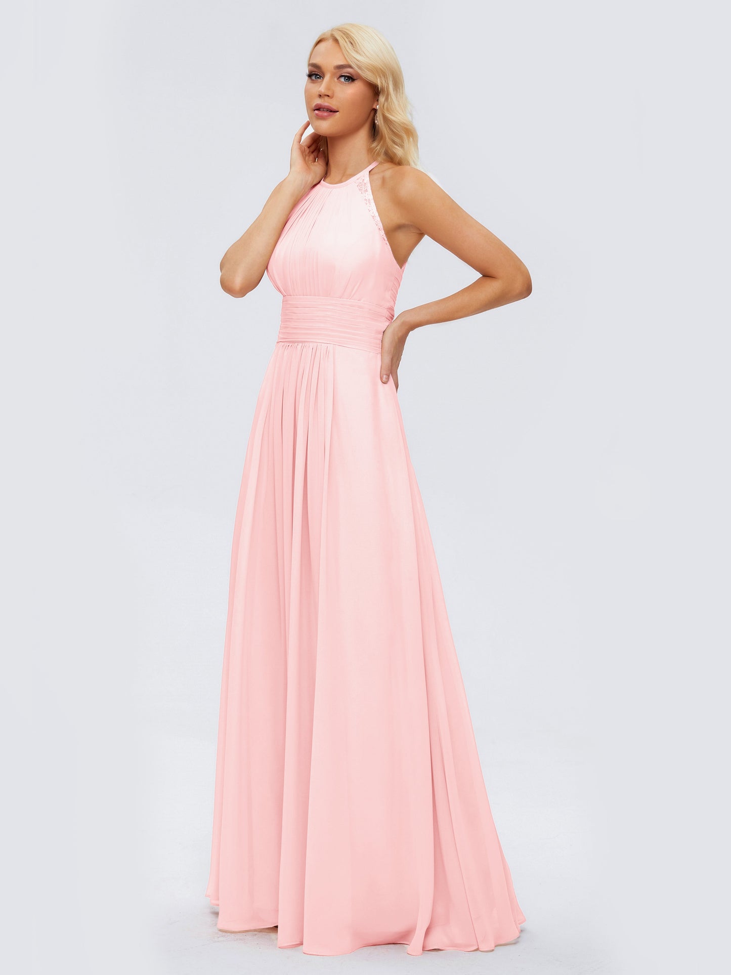Arya Halter Chiffon Bridesmaid Dresses