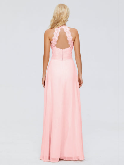 Arya Halter Chiffon Bridesmaid Dresses