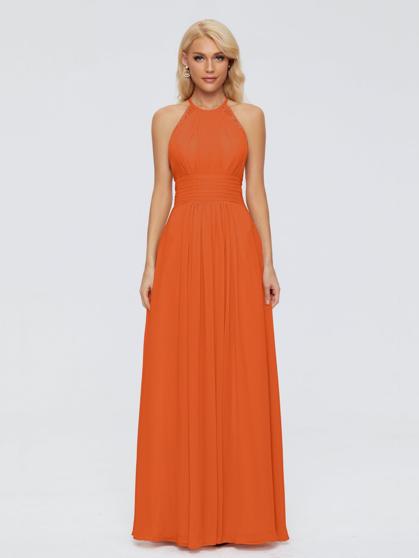 Arya Halter Chiffon Bridesmaid Dresses