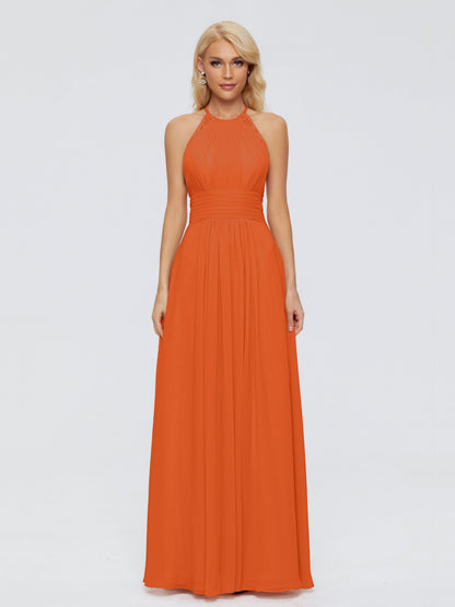 Arya Halter Chiffon Bridesmaid Dresses