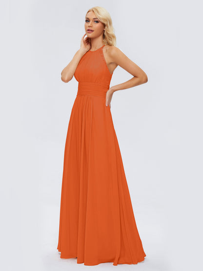 Arya Halter Chiffon Bridesmaid Dresses