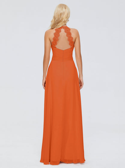 Arya Halter Chiffon Bridesmaid Dresses
