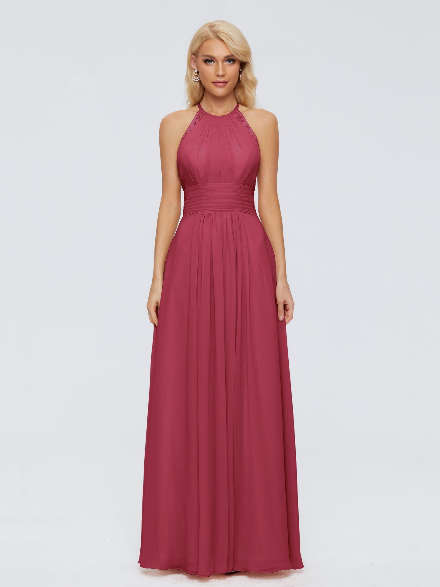 Arya Halter Chiffon Bridesmaid Dresses