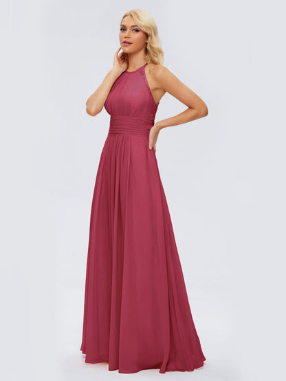 Arya Halter Chiffon Bridesmaid Dresses