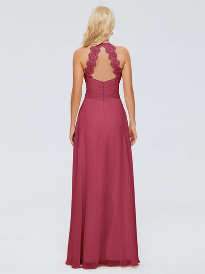 Arya Halter Chiffon Bridesmaid Dresses