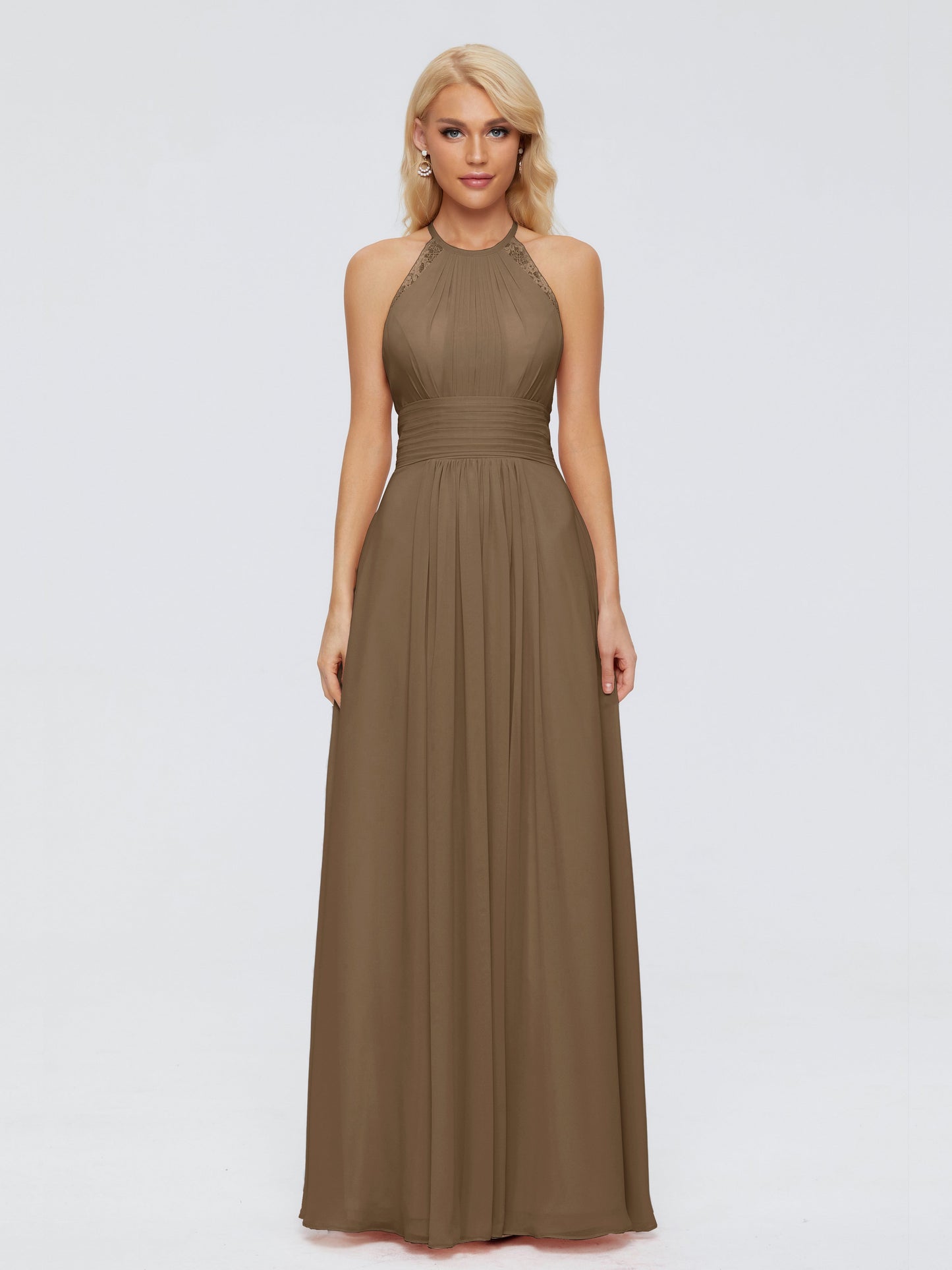 Arya Halter Chiffon Bridesmaid Dresses