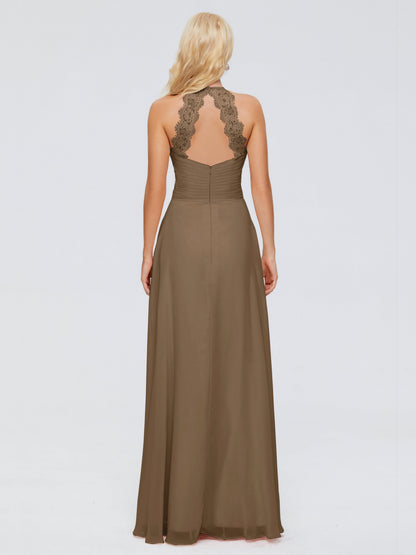 Arya Halter Chiffon Bridesmaid Dresses