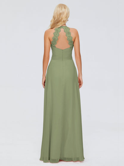 Arya Halter Chiffon Bridesmaid Dresses
