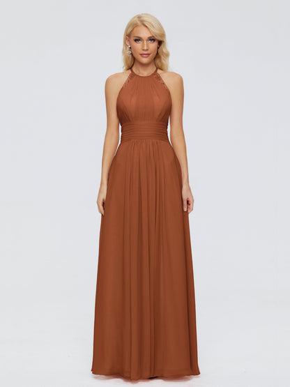 Arya Halter Chiffon Bridesmaid Dresses