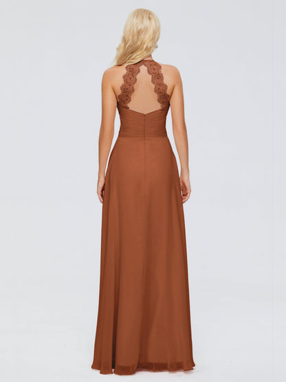 Arya Halter Chiffon Bridesmaid Dresses