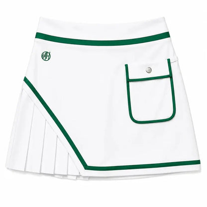 Ashley Herrera Olivia Skort - White/Green