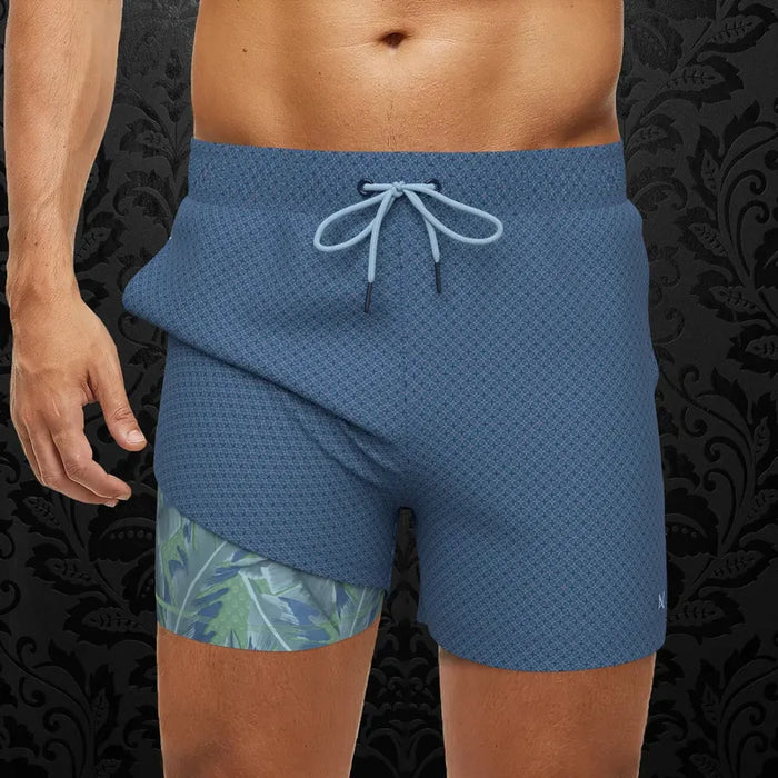Au Noir Men's Heslop Swim Trunks - Deep Water