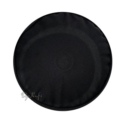 Black and Light Gray Madun Vented Top Pliable Two-Color Round Kufi Hat