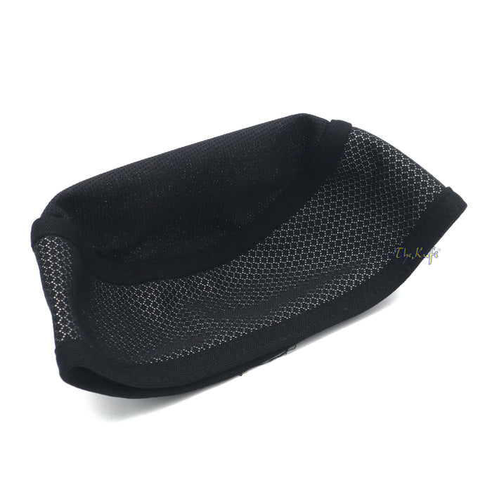 Black and Silver Madun Vented Top Pliable Two-Color Round Kufi Hat