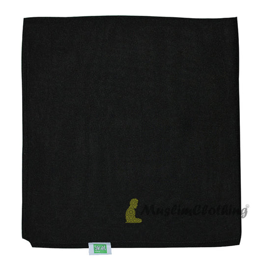 Black Borderless Chiffon Scarf Hijab Shawl Islamic Headwear