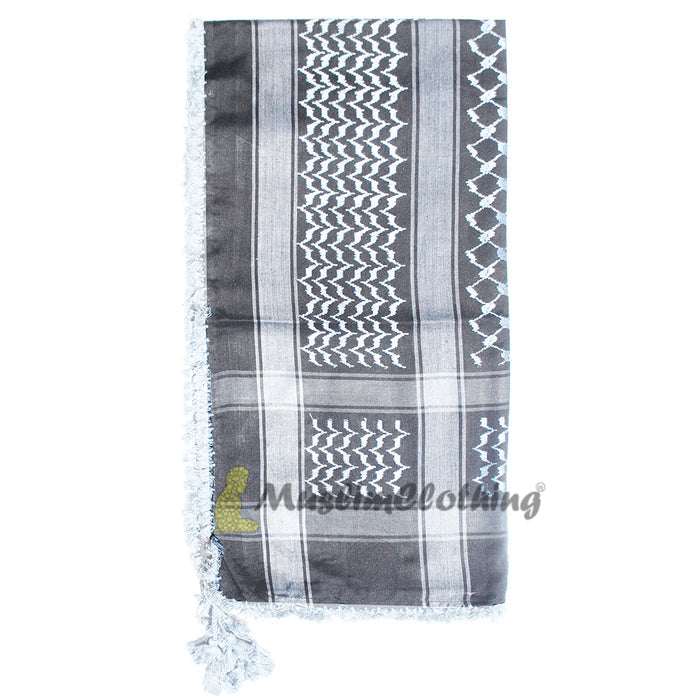 Black & White Keffiyeh Men's Arafat Scarf Shawl Turban Sorban Shawl Turban Sorban