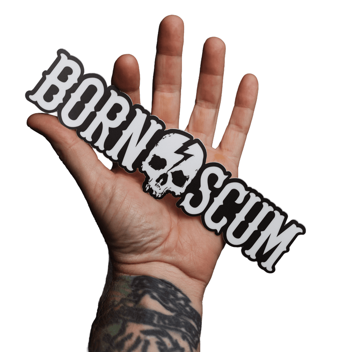 BORN SCUM LOGO STICKER - Born Scum
