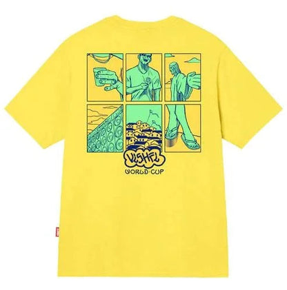 CAMISETA RETRATOS AMARELA "WORLD CUP 2022" - Four Street