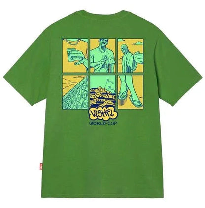 CAMISETA RETRATOS VERDE "WORLD CUP 2022" - Four Street