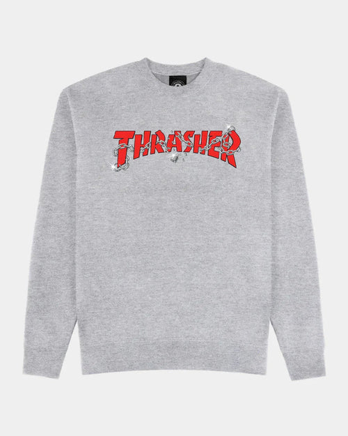 CHAINS BY DANIEL SHEPARD - CREWNECK - SPORT GREY - Four Street