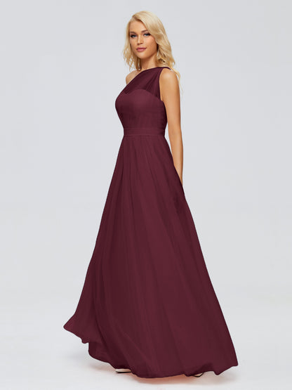 Alexandra One-Shoulder Chiffon Bridesmaid Dresses