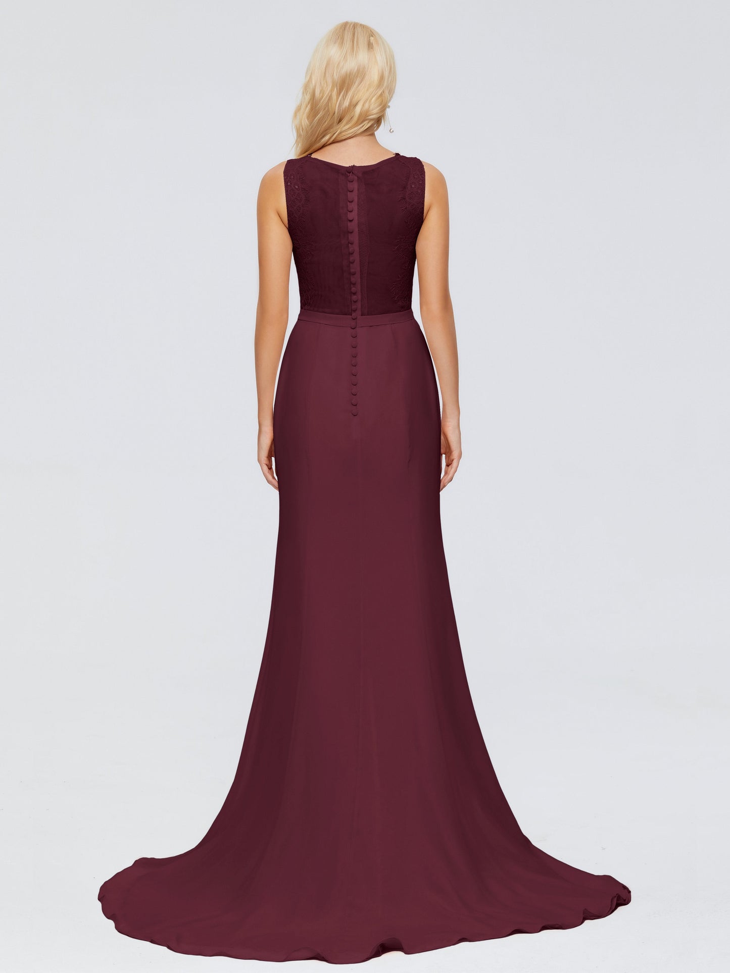 Alexis Hourglass V-Neck Lace Bridesmaid Dresses