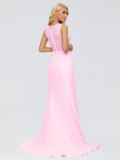 Alexis Hourglass V-Neck Lace Bridesmaid Dresses