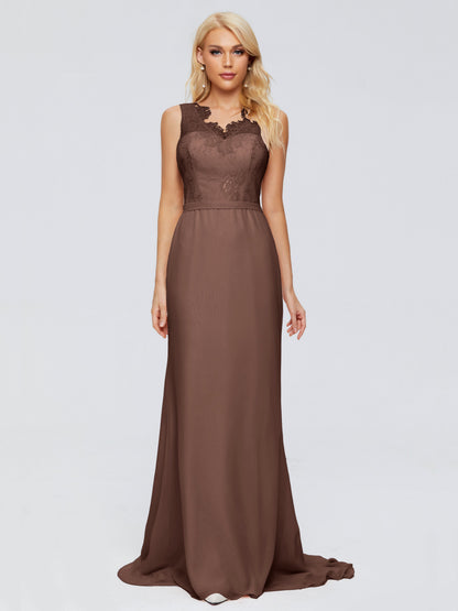Alexis Hourglass V-Neck Lace Bridesmaid Dresses