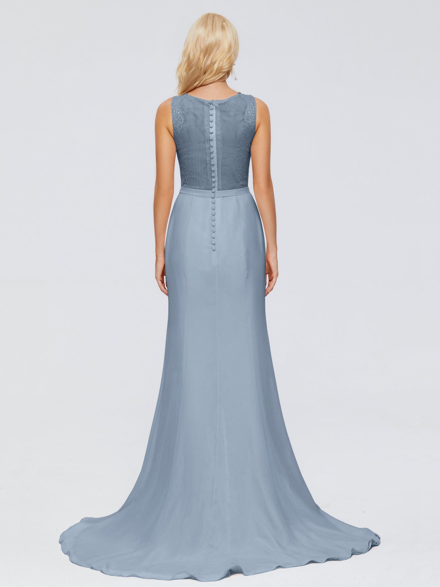 Alexis Hourglass V-Neck Lace Bridesmaid Dresses