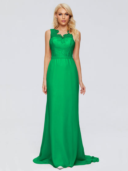 Alexis Hourglass V-Neck Lace Bridesmaid Dresses