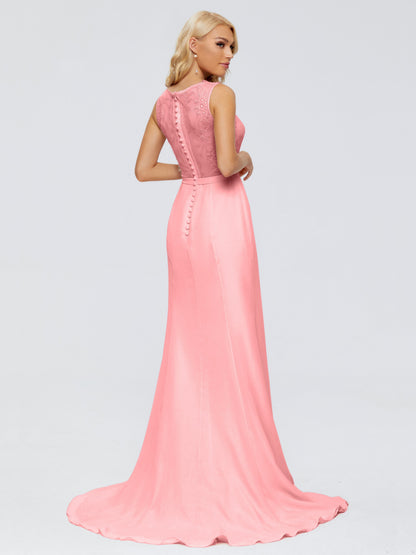 Alexis Hourglass V-Neck Lace Bridesmaid Dresses