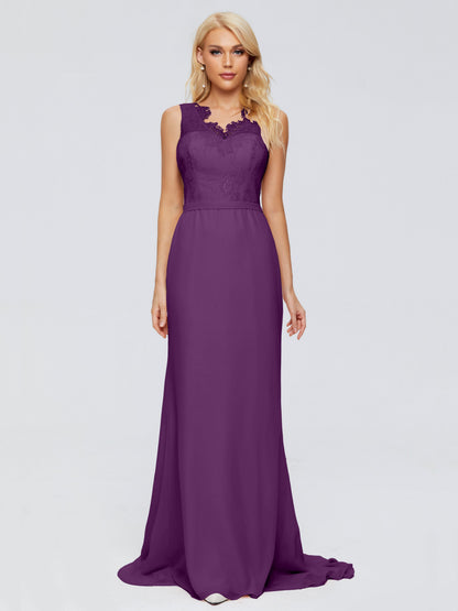 Alexis Hourglass V-Neck Lace Bridesmaid Dresses