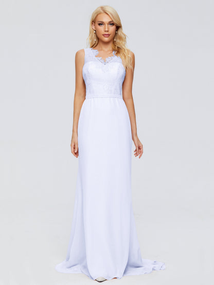 Alexis Hourglass V-Neck Lace Bridesmaid Dresses