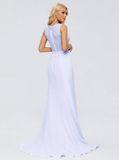 Alexis Hourglass V-Neck Lace Bridesmaid Dresses