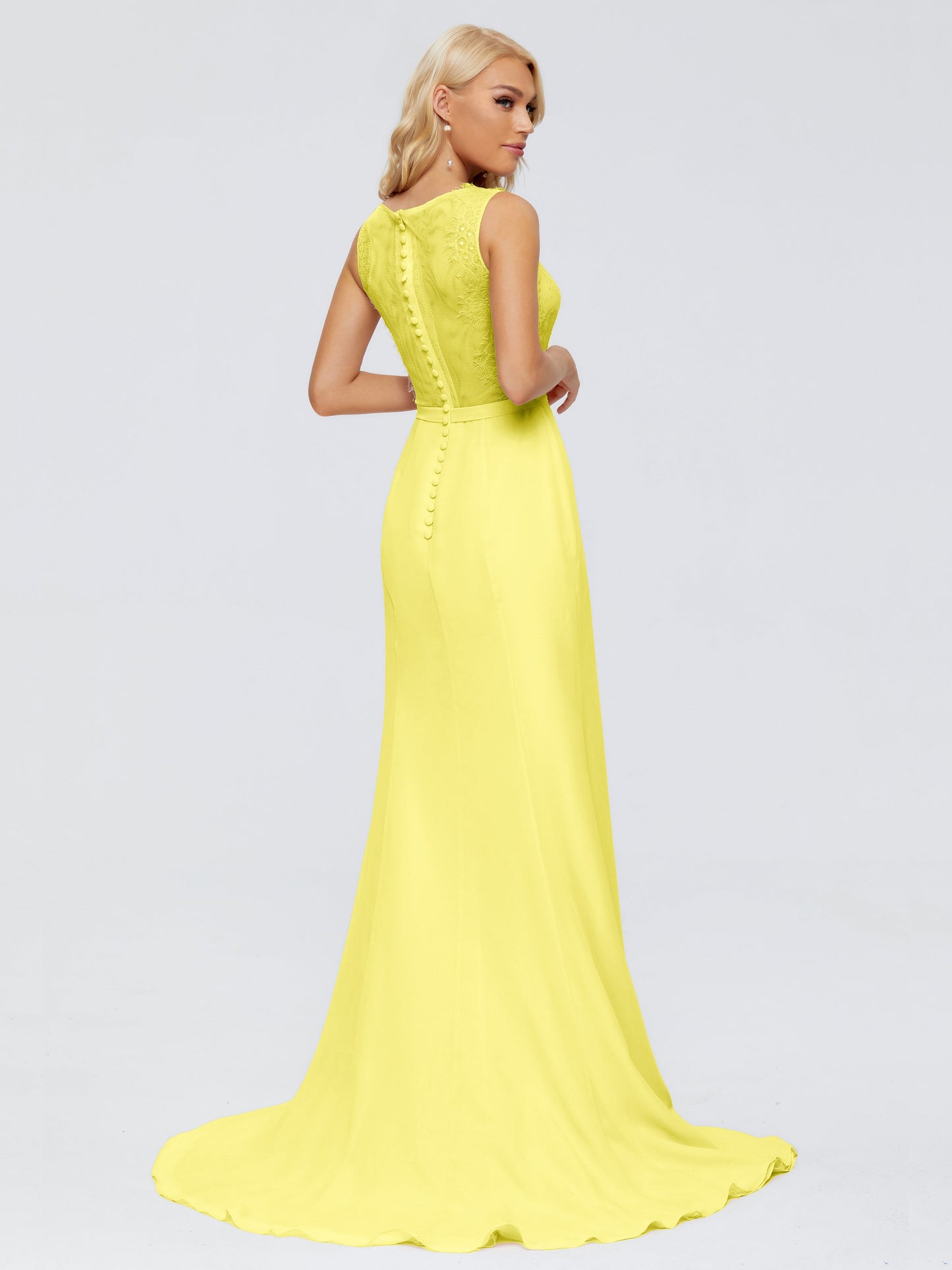 Alexis Hourglass V-Neck Lace Bridesmaid Dresses