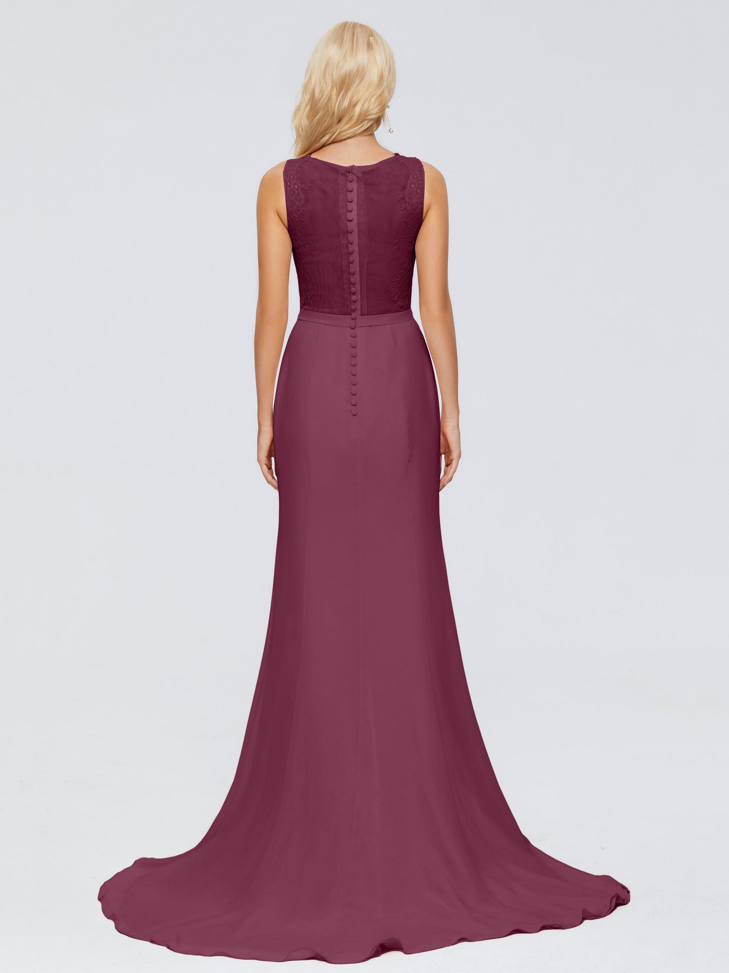 Alexis Hourglass V-Neck Lace Bridesmaid Dresses