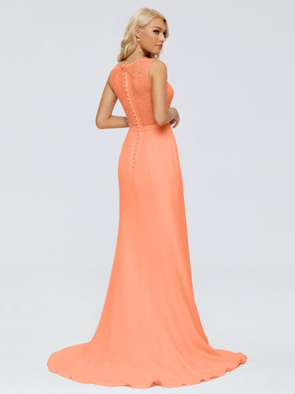 Alexis Hourglass V-Neck Lace Bridesmaid Dresses
