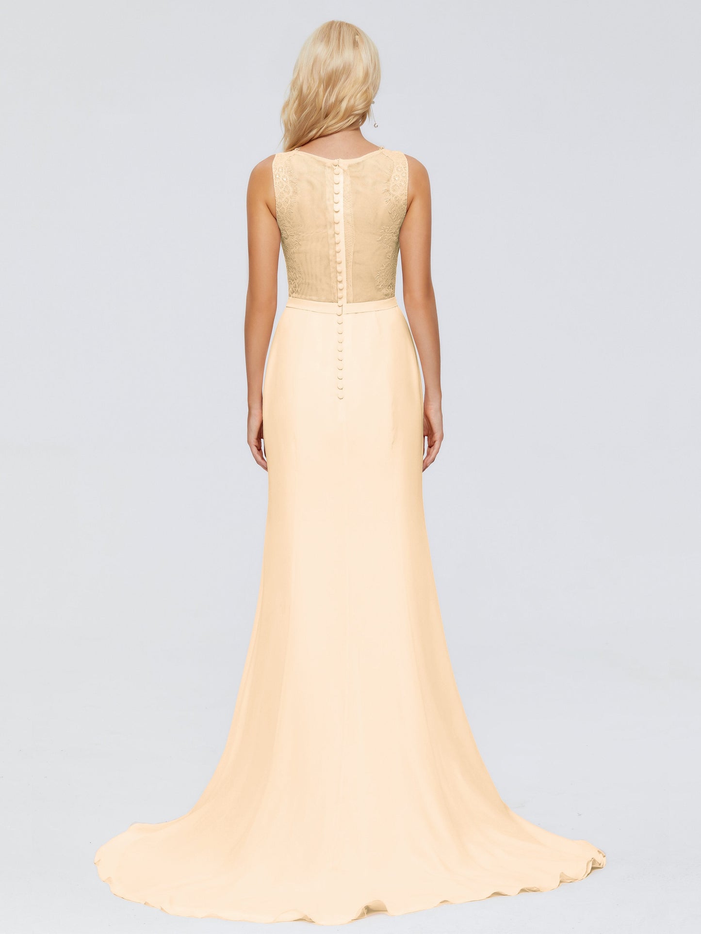 Alexis Hourglass V-Neck Lace Bridesmaid Dresses
