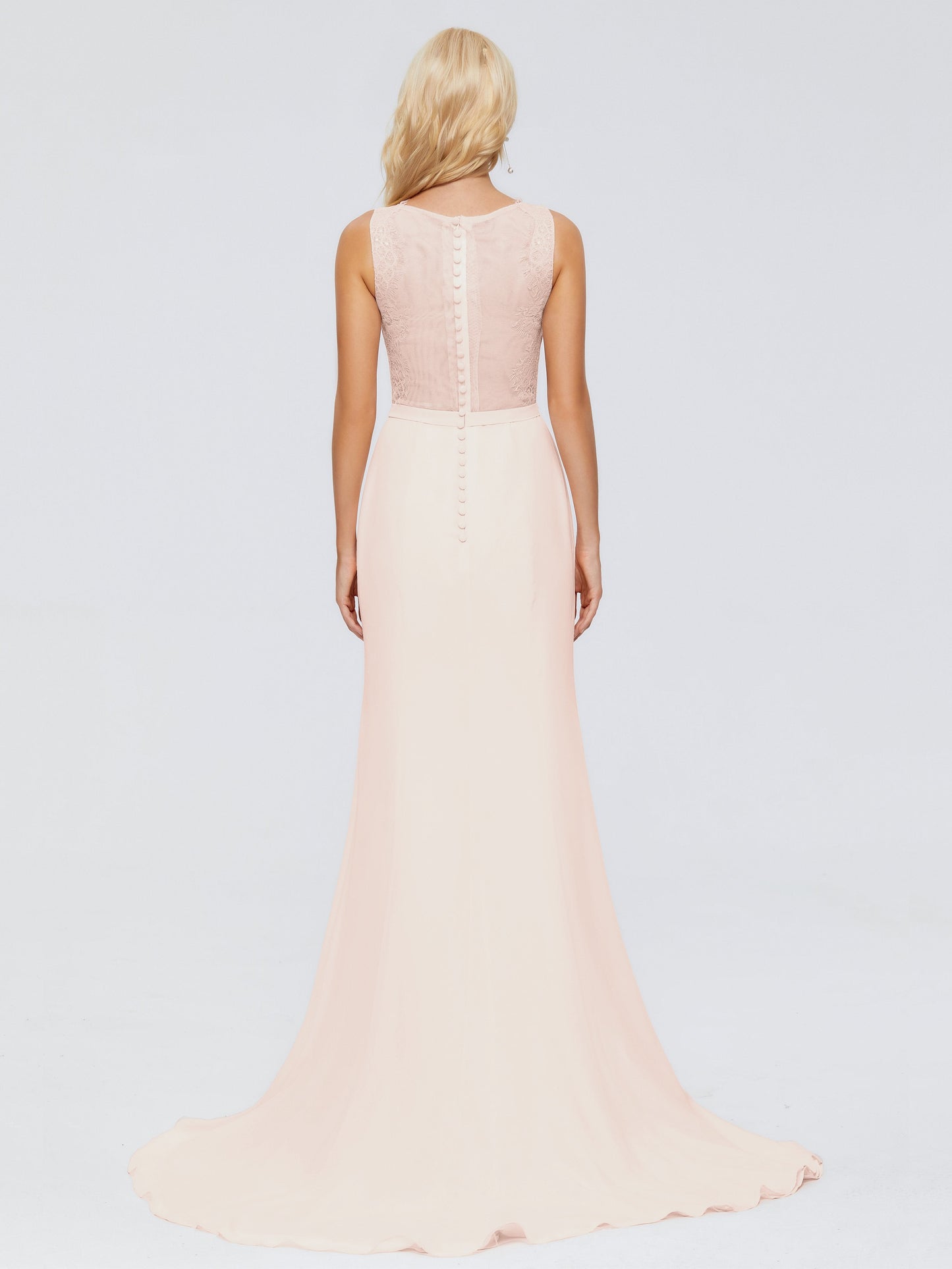 Alexis Hourglass V-Neck Lace Bridesmaid Dresses