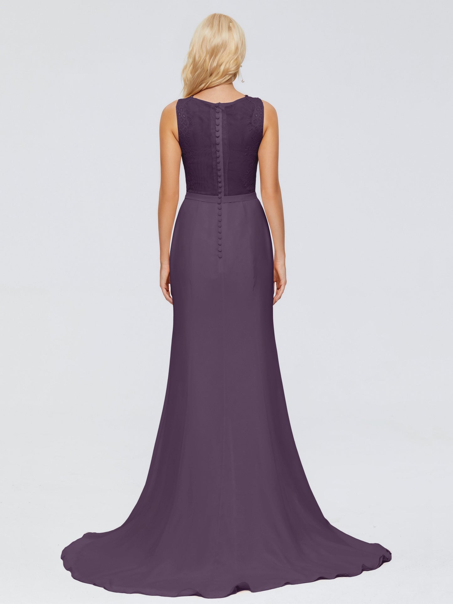 Alexis Hourglass V-Neck Lace Bridesmaid Dresses
