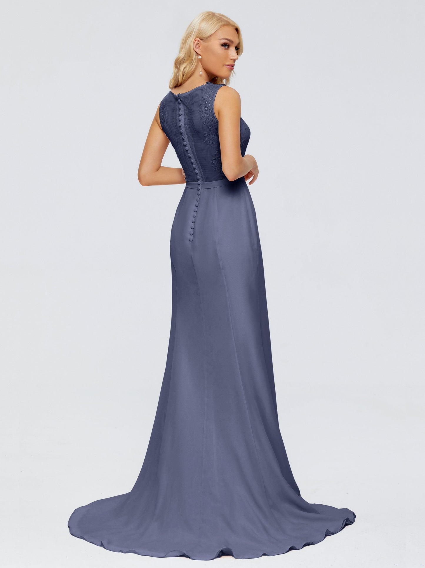 Alexis Hourglass V-Neck Lace Bridesmaid Dresses