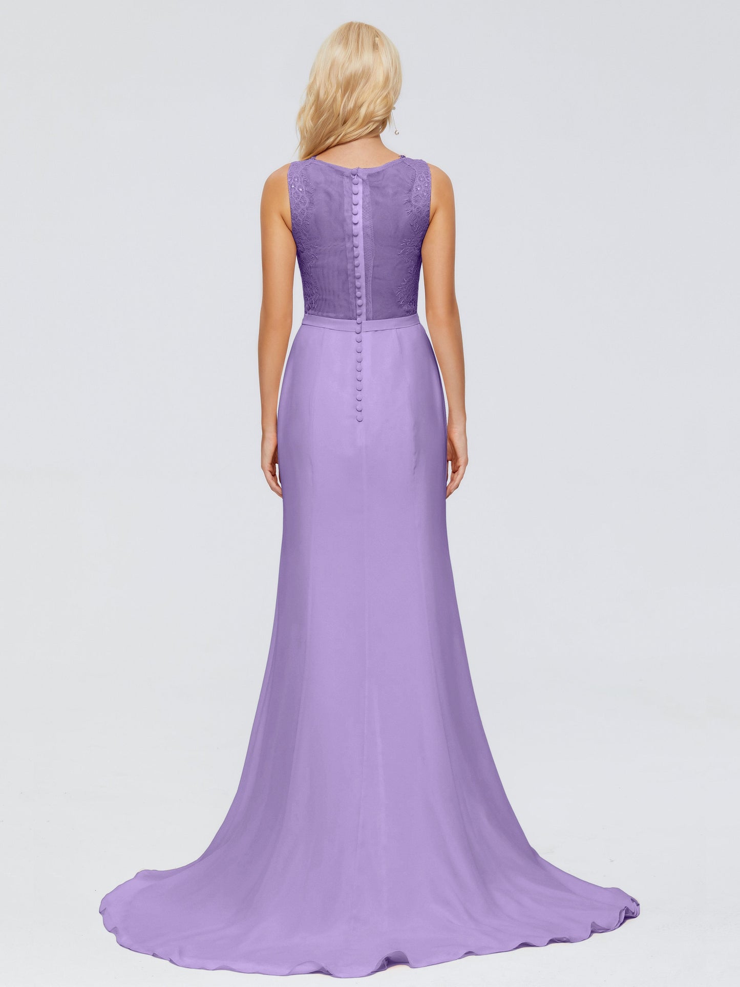 Alexis Hourglass V-Neck Lace Bridesmaid Dresses
