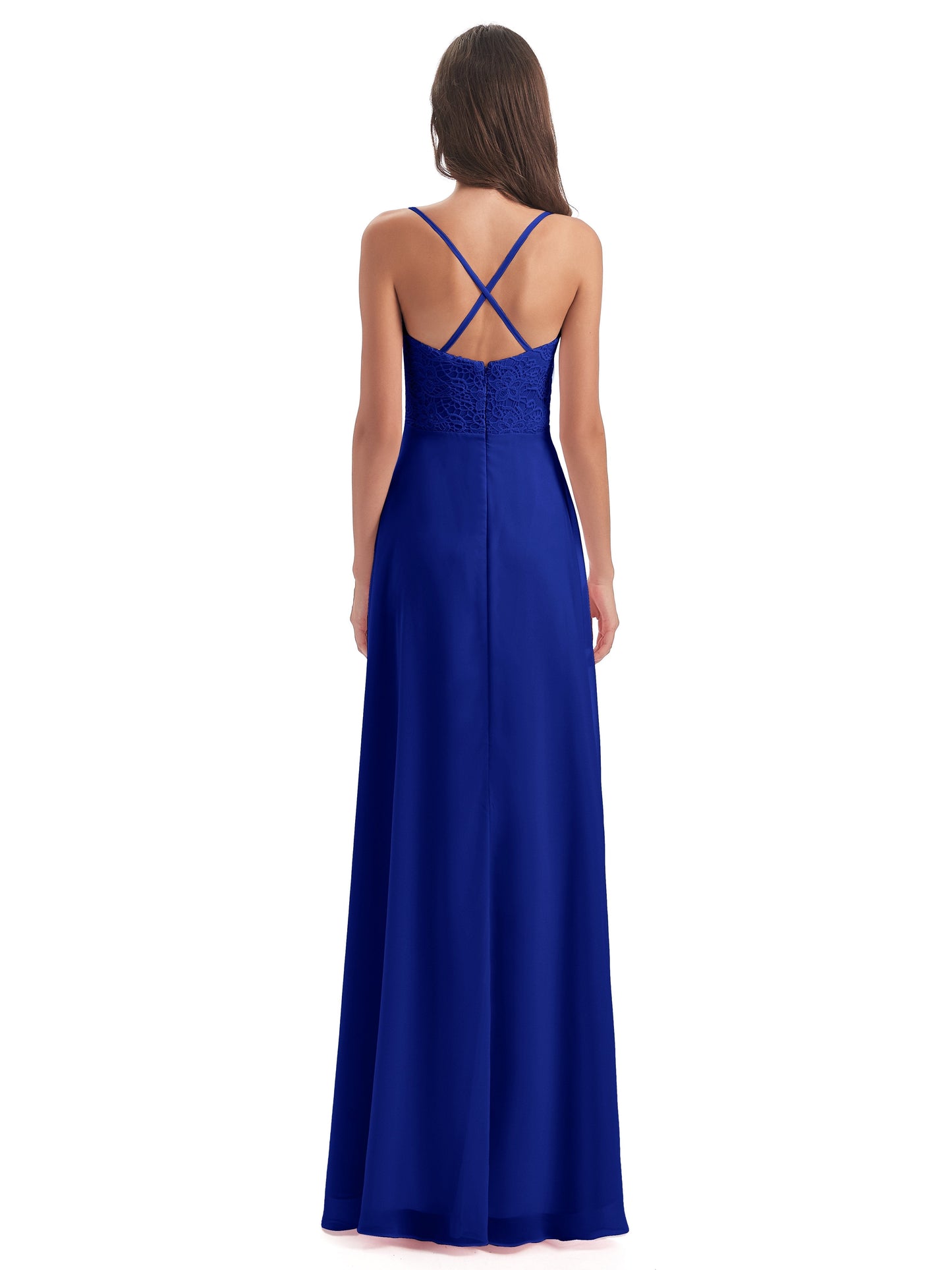 Alisa Spaghetti Straps Lace Bridesmaid Dresses