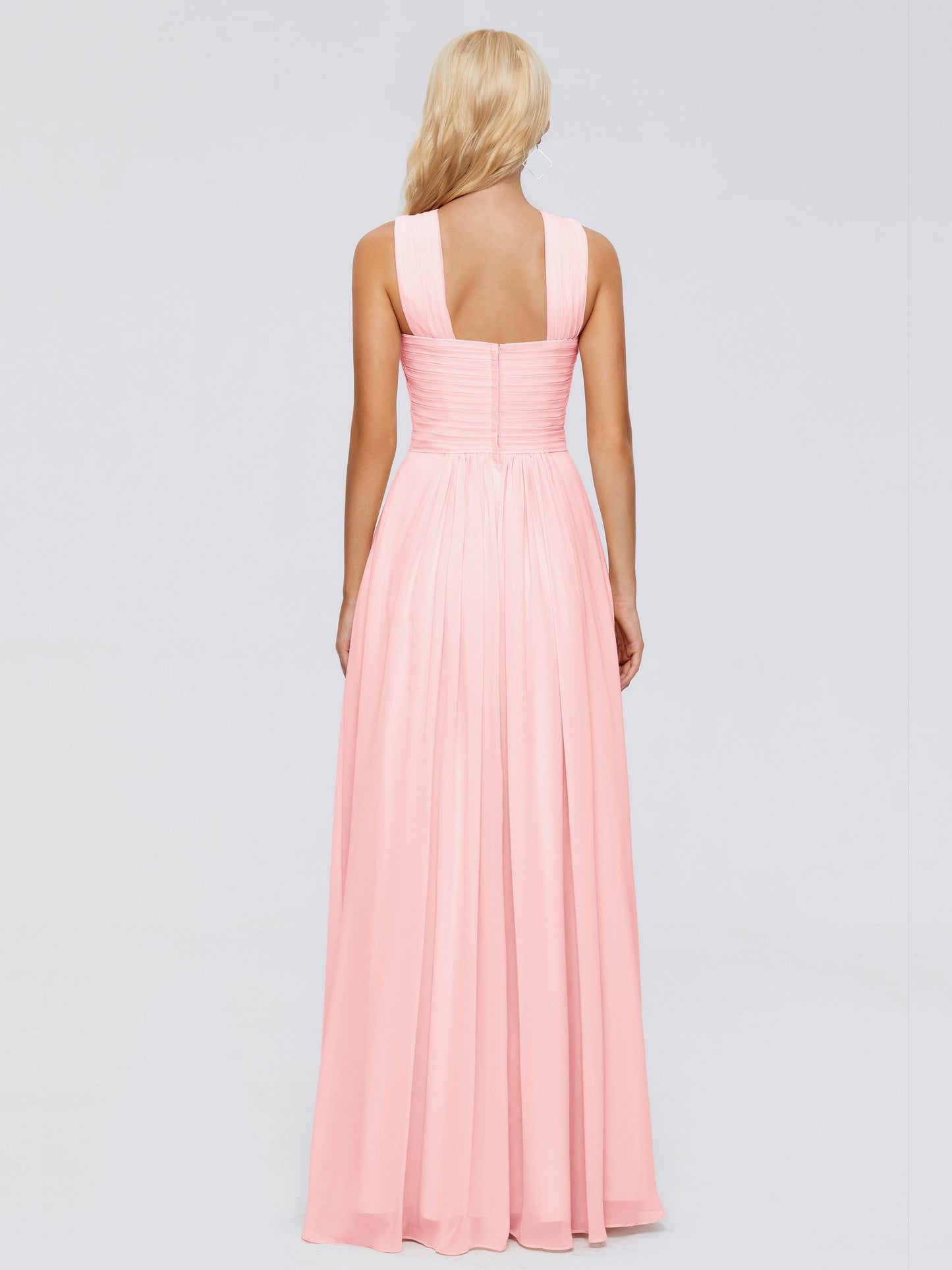 Aliyah A-line Straps Chiffon Bridesmaid Dresses