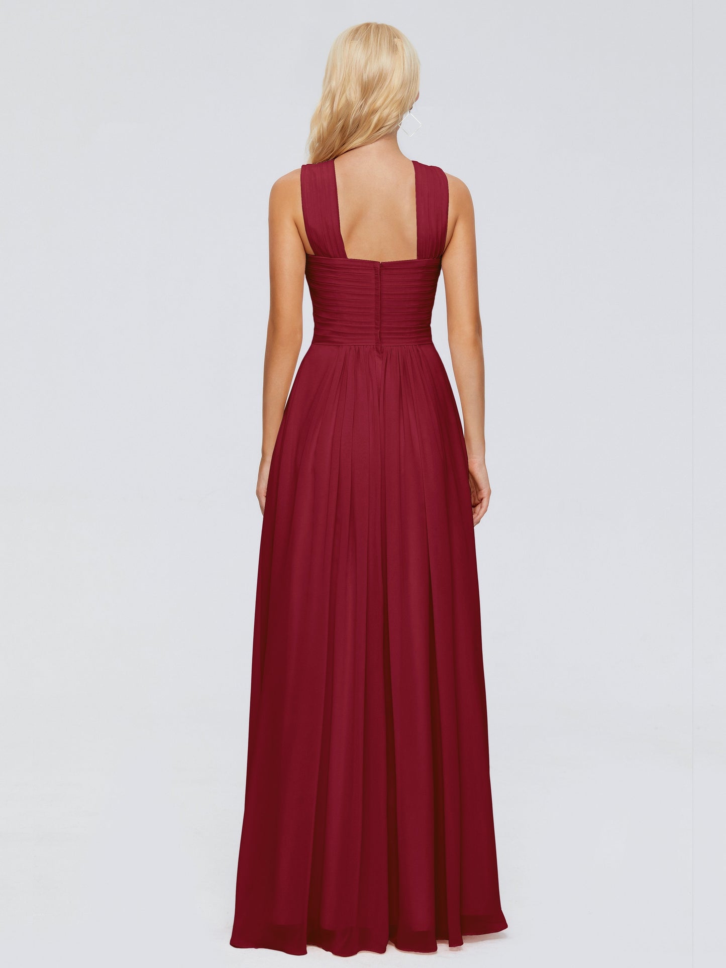 Aliyah A-line Straps Chiffon Bridesmaid Dresses