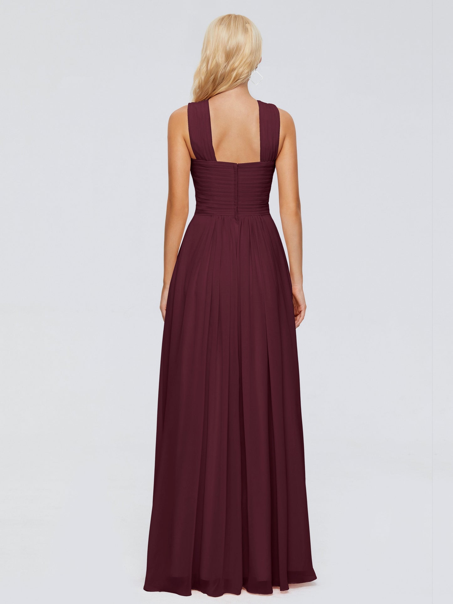 Aliyah A-line Straps Chiffon Bridesmaid Dresses